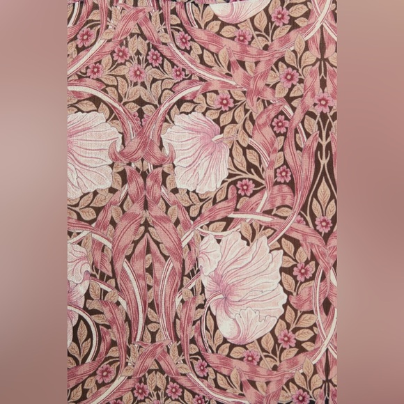 PAIGE 100% Silk Arianne Blouse with Pink, Mauve, and Brown - Picture 13 of 14